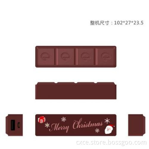 Emergency Mobile Phone Charger, 900-2,200mAh, Chocolate Alike, PB04
